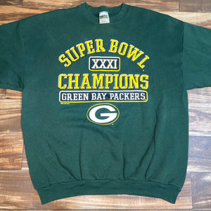 XL - Vintage Green Bay Packers Super Bowl XXXI Crewneck