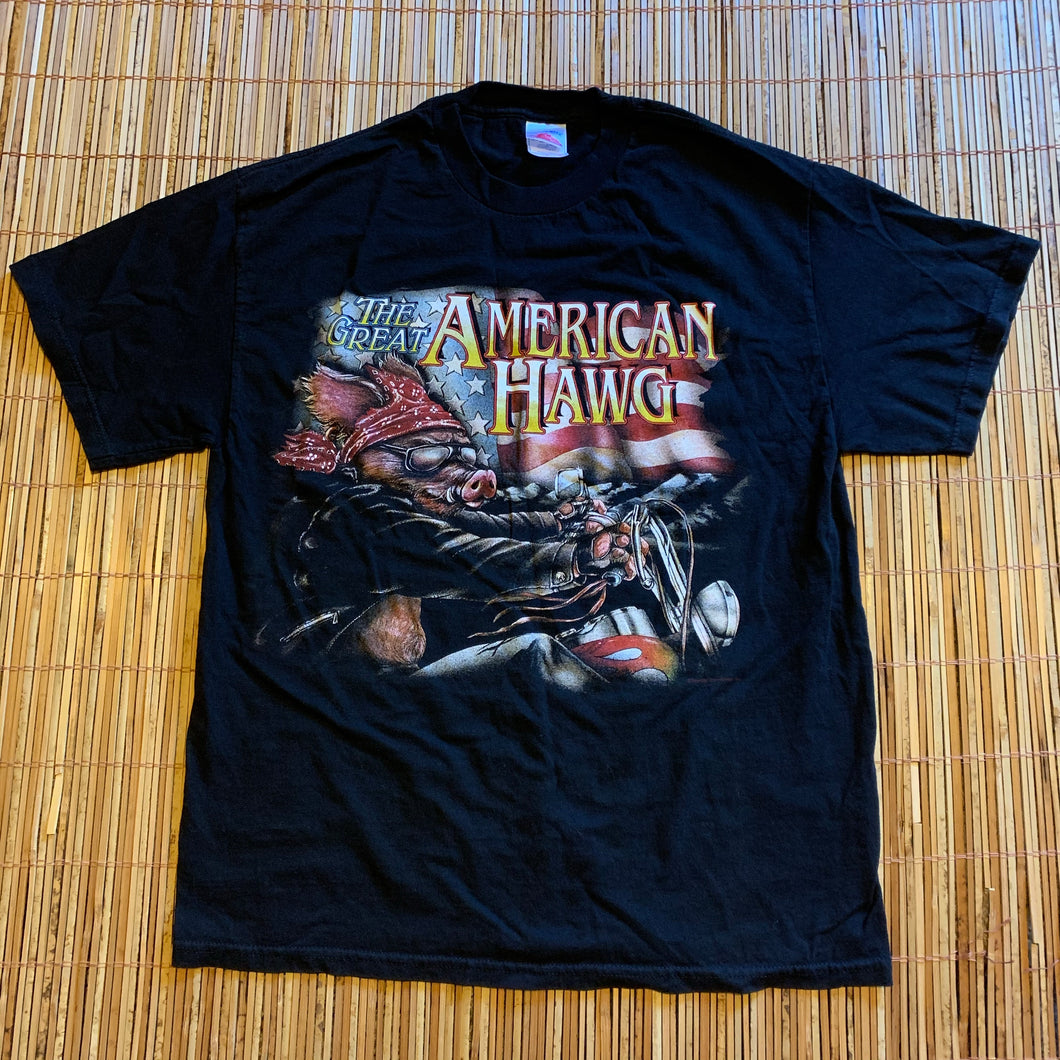 L - Great American Hawg Biker Shirt