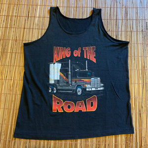 L - Vintage 1992 King Of The Road Semi Trucker Shirt