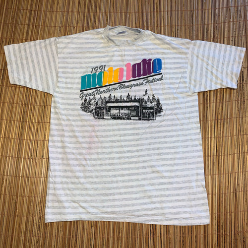 XL - Vintage 1991 Mole Lake Wisconsin Northern Bluegrass Music Festival Shirt