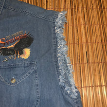 Load image into Gallery viewer, XL - Sturgis 2010 Black Hills Rally Denim Cutoff Shirt