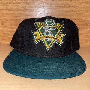 Vintage Green Bay Packers 75th Anniversary Snapback Hat