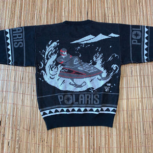 L - Vintage All Over Print Polaris Sweater