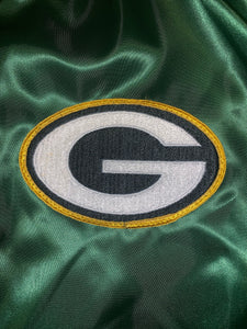 L - Packers Chalk Line Satin Jacket