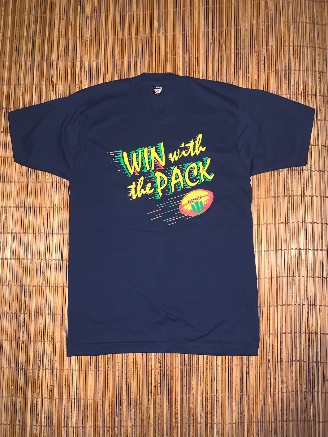 L - Vintage Win With The Pack Packers Shirt