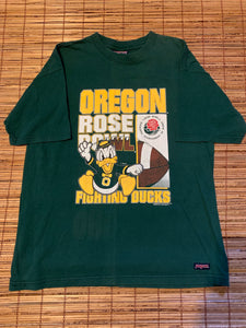 L - Vintage Oregon Fighting Ducks Rose Bowl Disney Shirt