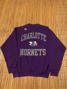 L - Vintage Charlotte Hornets Pro Player Sweater