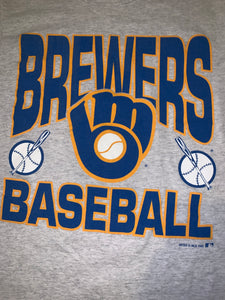 M - Vintage 1992 Brewers Baseball Shirt