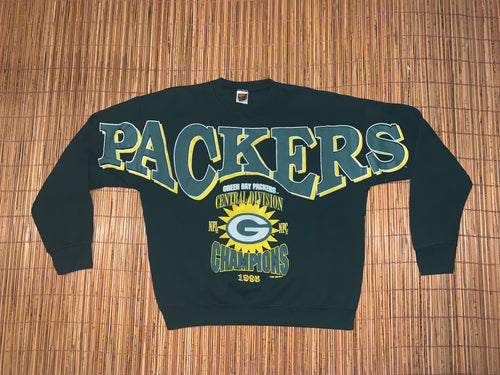 XL - Vintage 1995 Packers Chest Spellout Sweater